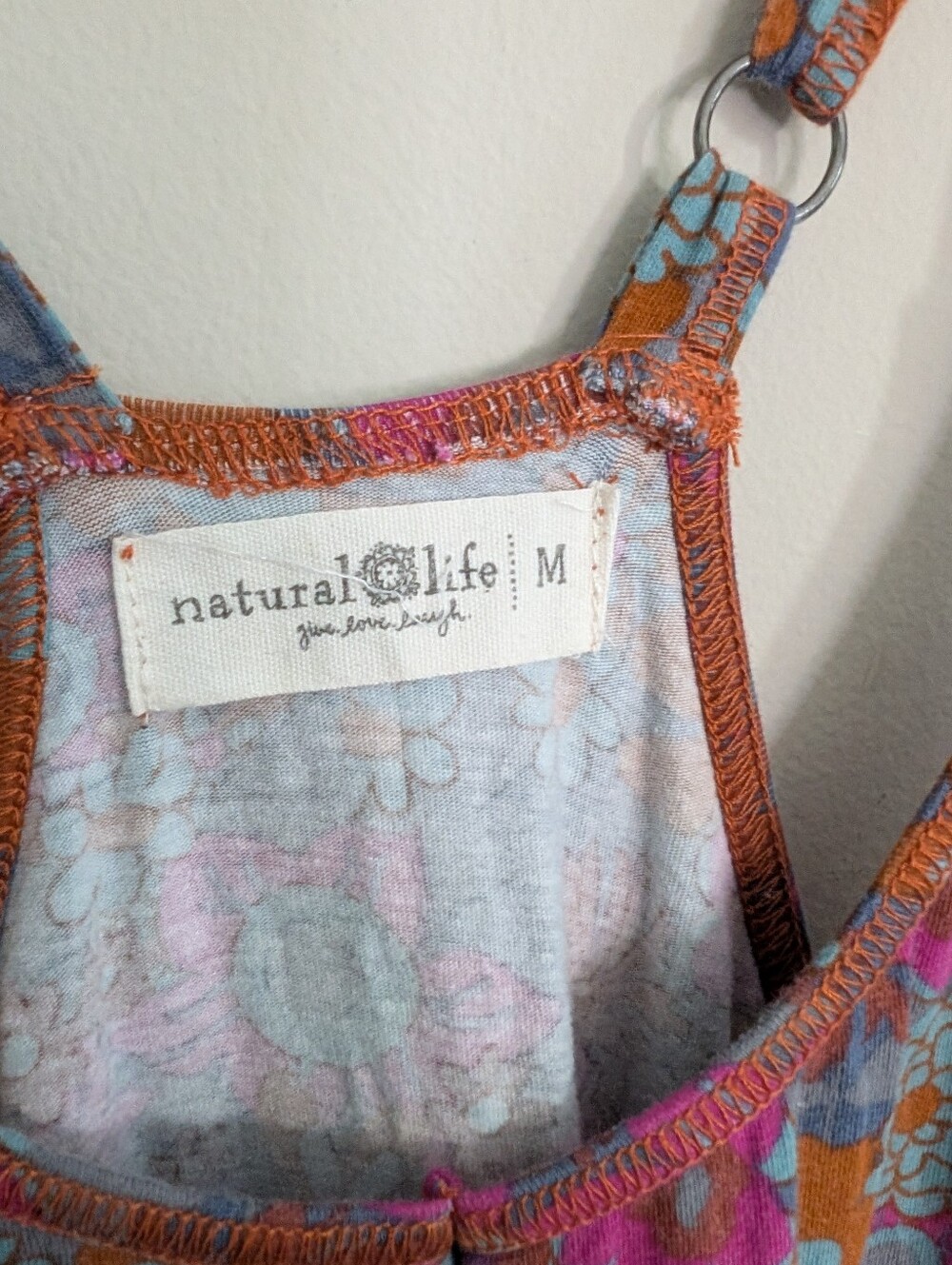 Natural Life Lucy Pink Floral Cotton Jumpsuit Size M - Picture 5 of 8